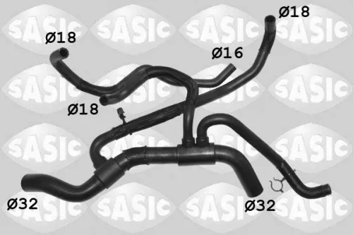 Radiator Hose SASIC 3404416)