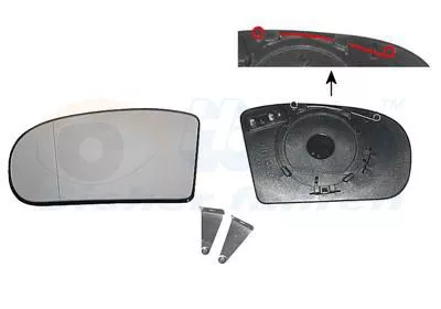 Mirror Glass, exterior mirror VAN WEZEL 3032837)