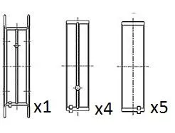 Crankshaft Bearing FAI AutoParts BM1009-STD)