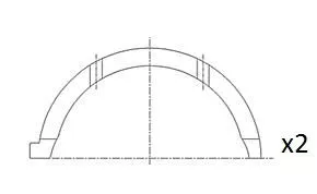 Thrust Washer, crankshaft FAI AutoParts BT3000-STD)