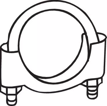 Clamping Piece, exhaust system BOSAL 250-254)