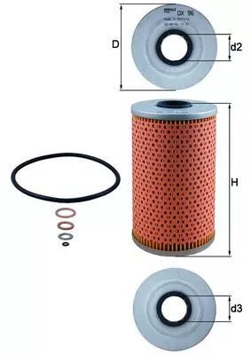 Oil Filter KNECHT OX 96D)