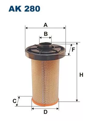 Air Filter FILTRON AK 280)