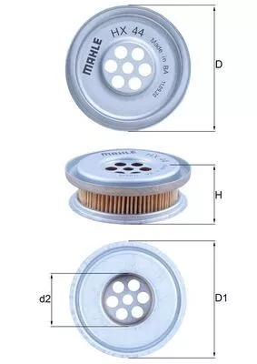 Hydraulic Filter, steering KNECHT HX 44)