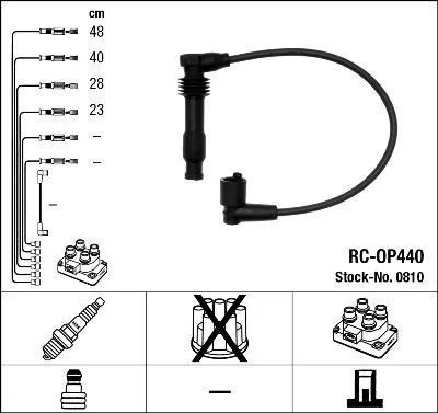 Ignition Cable Kit NGK 0810)