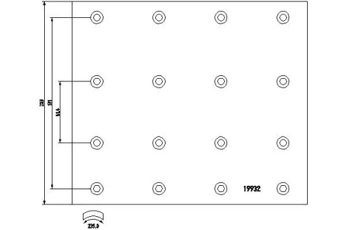 Brake Lining Kit, drum brake TEXTAR 1993202)