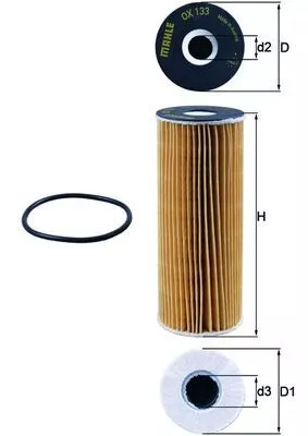 Oil Filter KNECHT OX 133D)
