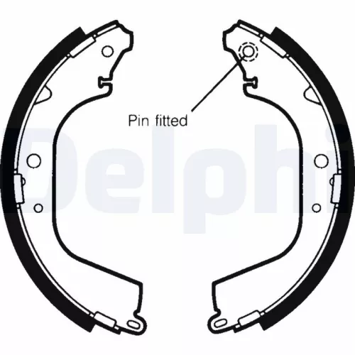 Brake Shoe Set DELPHI LS1842)