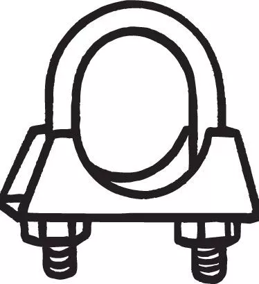 Clamping Piece, exhaust system BOSAL 250-845)