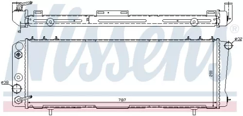 Radiator, engine cooling NISSENS 60986)