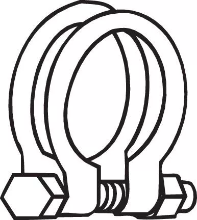 Clamping Piece, exhaust system BOSAL 250-445)
