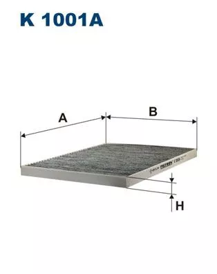 Filter, cabin air FILTRON K 1001A)