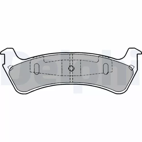 Brake Pad Set, disc brake DELPHI LP1539)