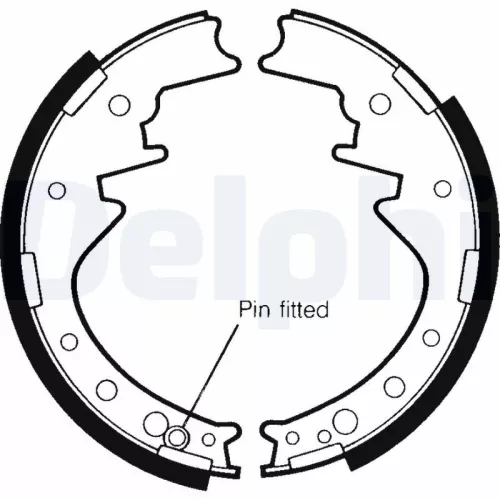 Brake Shoe Set DELPHI LS1717)
