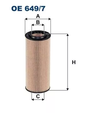 Oil Filter FILTRON OE 649/7)