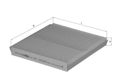 Filter, cabin air KNECHT LA 234)