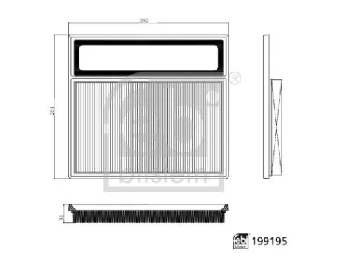 Air Filter FEBI BILSTEIN 19919)