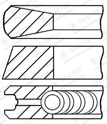 Piston Ring Kit GOETZE ENGINE 08-138000-00)