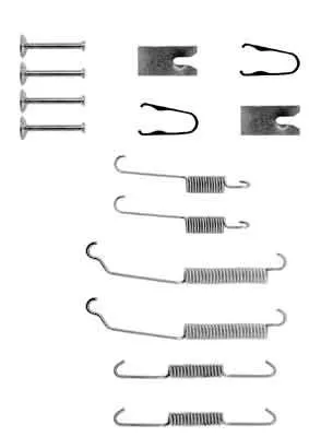 Accessory Kit, brake shoes TRW SFK307)