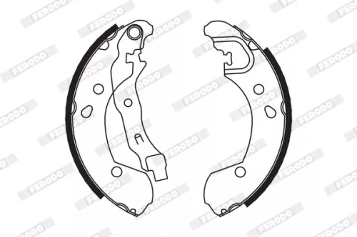 Brake Shoe Set FERODO FSB649)