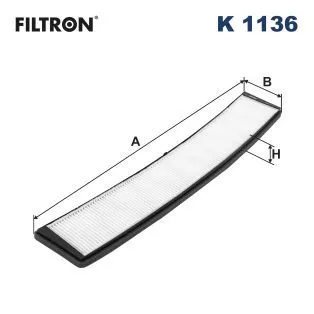 Filter, cabin air FILTRON K 1136)