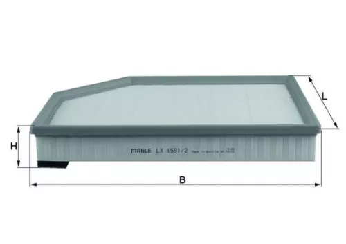 Air Filter KNECHT LX 1591/2)