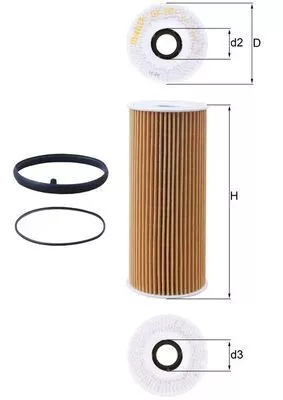 Oil Filter KNECHT OX 381D)