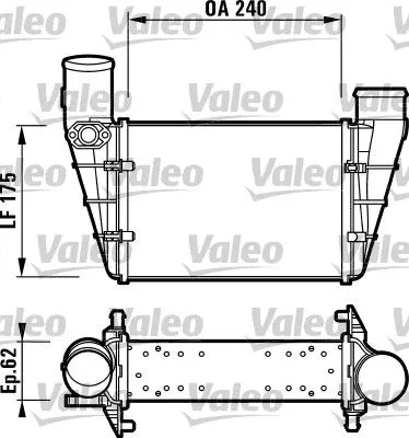 Charge Air Cooler VALEO 817625)