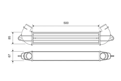Charge Air Cooler VALEO 818712)