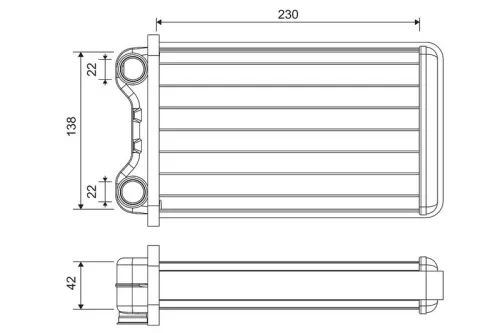 Heat Exchanger, interior heating VALEO 812255)