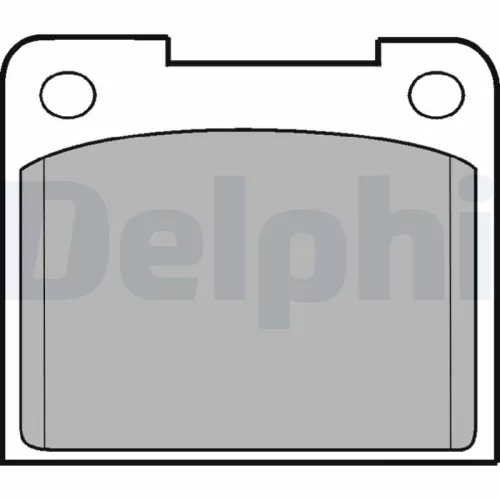 Brake Pad Set, disc brake DELPHI LP1672)