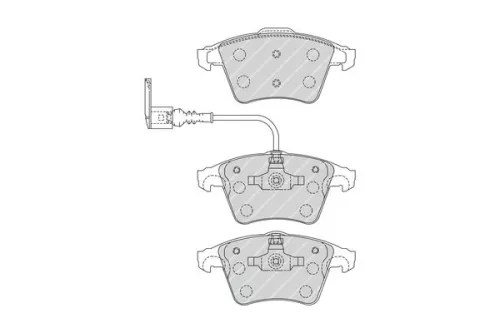 Brake Pad Set, disc brake FERODO FVR1643)