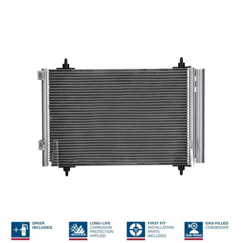 Condenser, air conditioning NISSENS 94826)