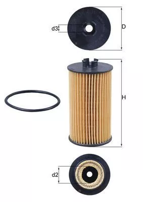Oil Filter KNECHT OX 401D)