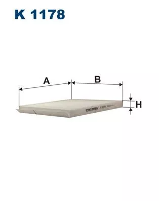 Filter, cabin air FILTRON K 1178)