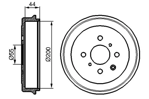 Brake Drum BOSCH 0 986 477 148)