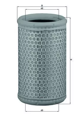 Air Filter KNECHT LX 646/1)