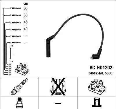 Ignition Cable Kit NGK 5506)