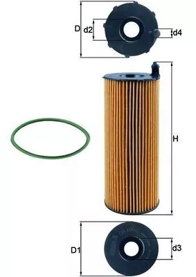 Oil Filter KNECHT OX 196/3D)