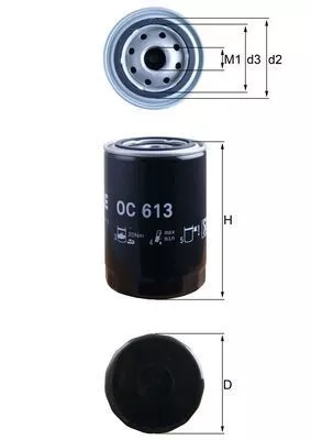 Oil Filter KNECHT OC 613)