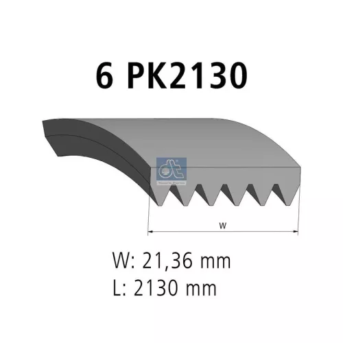 V-ribbed Belt DT Spare Parts 4.80689)