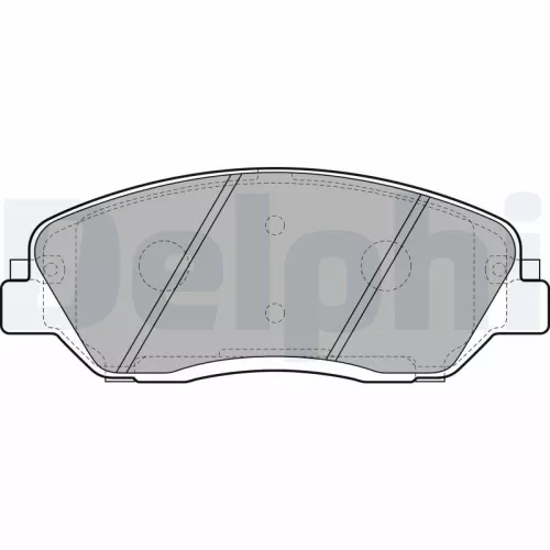 Brake Pad Set, disc brake DELPHI LP2048)