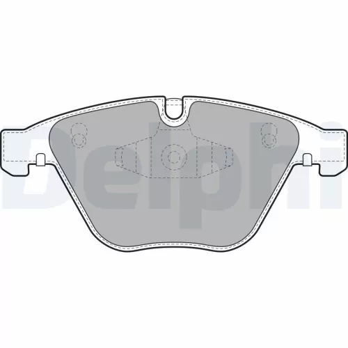 Brake Pad Set, disc brake DELPHI LP2067)