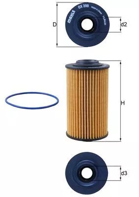 Oil Filter KNECHT OX 399D)
