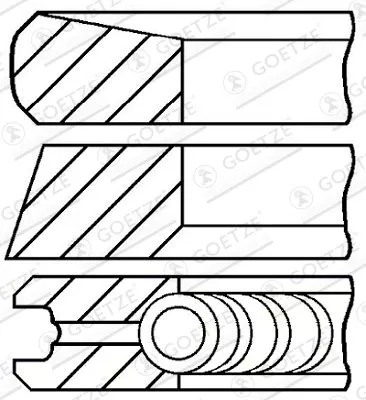 Piston Ring Kit GOETZE ENGINE 08-422000-00)