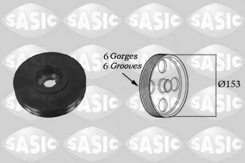 Belt Pulley, crankshaft SASIC 2150011)