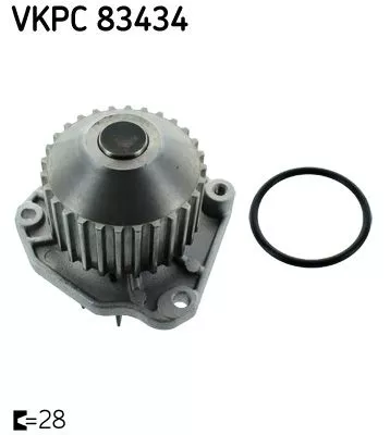 Water Pump, engine cooling SKF VKPC 83434)