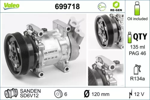 Compressor, air conditioning VALEO 699718)