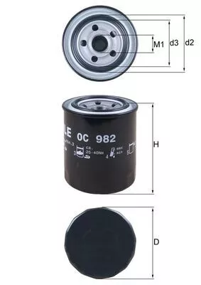 Oil Filter KNECHT OC 982)