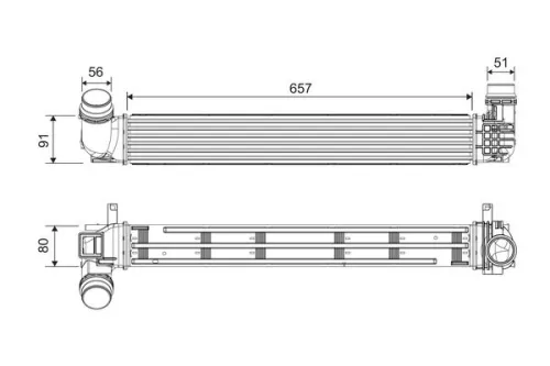 Charge Air Cooler VALEO 818878)